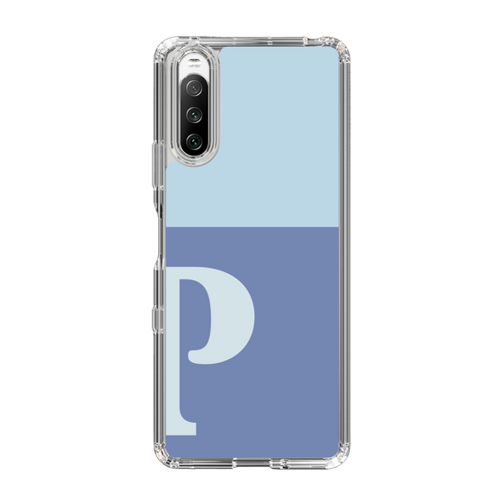 Slim Protection Case［ Original - initial two tone - P blue ］