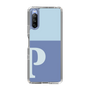 Slim Protection Case［ Original - initial two tone - P blue ］
