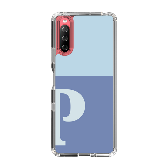 Slim Protection Case［ Original - initial two tone - P blue ］