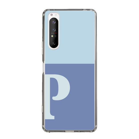 Slim Protection Case［ Original - initial two tone - P blue ］