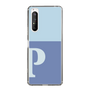 Slim Protection Case［ Original - initial two tone - P blue ］