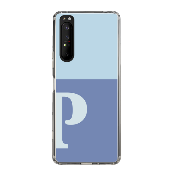 Slim Protection Case［ Original - initial two tone - P blue ］