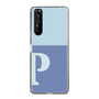 Slim Protection Case［ Original - initial two tone - P blue ］