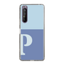 Slim Protection Case［ Original - initial two tone - P blue ］