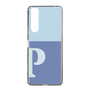 Slim Protection Case［ Original - initial two tone - P blue ］