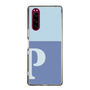 Slim Protection Case［ Original - initial two tone - P blue ］