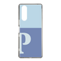Slim Protection Case［ Original - initial two tone - P blue ］
