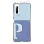 Slim Protection Case［ Original - initial two tone - P blue ］