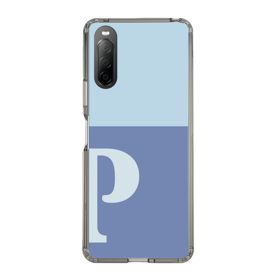Slim Protection Case［ Original - initial two tone - P blue ］