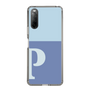 Slim Protection Case［ Original - initial two tone - P blue ］