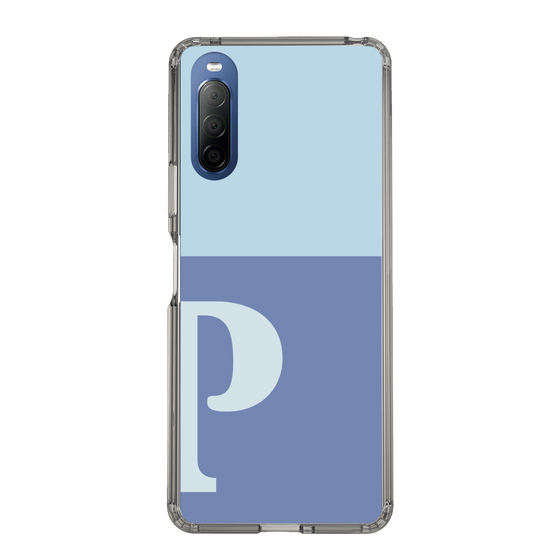 Slim Protection Case［ Original - initial two tone - P blue ］