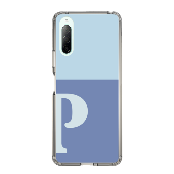 Slim Protection Case［ Original - initial two tone - P blue ］