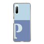 Slim Protection Case［ Original - initial two tone - P blue ］