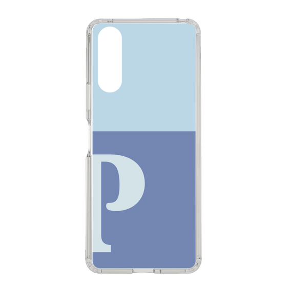 Slim Protection Case［ Original - initial two tone - P blue ］