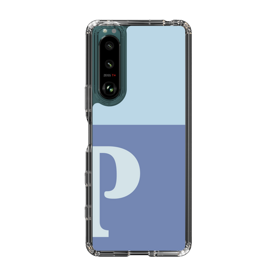 Slim Protection Case［ Original - initial two tone - P blue ］