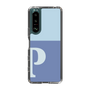 Slim Protection Case［ Original - initial two tone - P blue ］