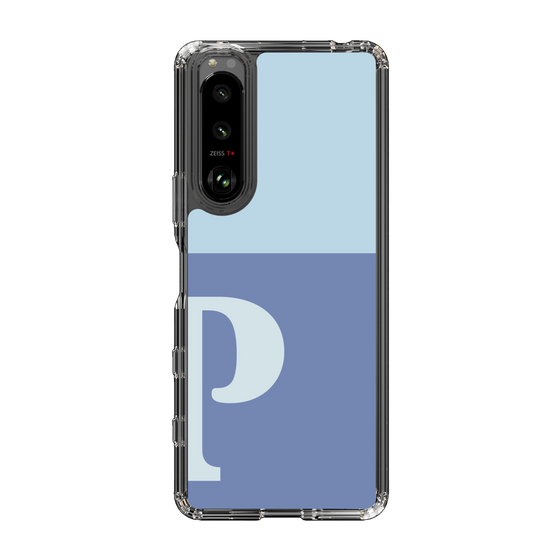 Slim Protection Case［ Original - initial two tone - P blue ］