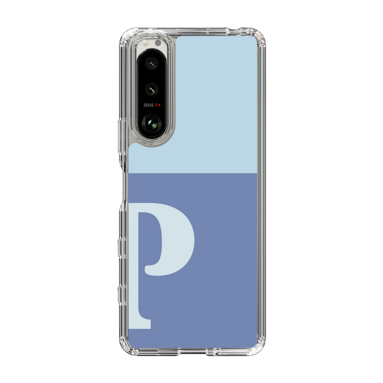 Slim Protection Case［ Original - initial two tone - P blue ］