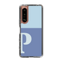 Slim Protection Case［ Original - initial two tone - P blue ］