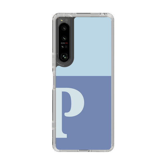 Slim Protection Case［ Original - initial two tone - P blue ］