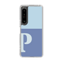 Slim Protection Case［ Original - initial two tone - P blue ］