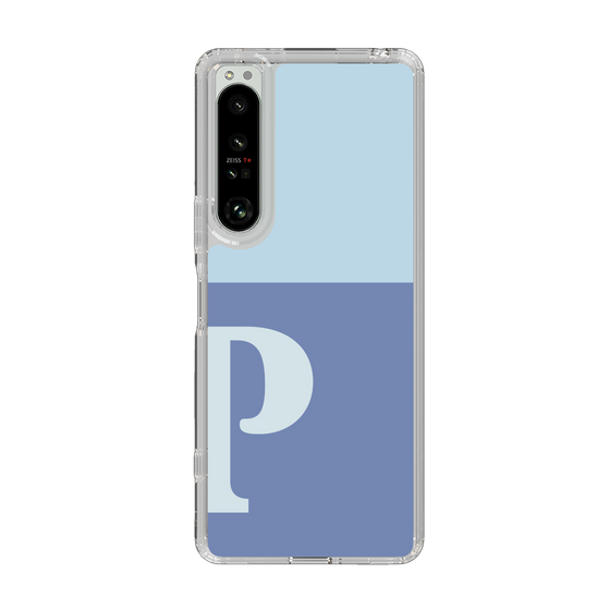 Slim Protection Case［ Original - initial two tone - P blue ］