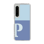 Slim Protection Case［ Original - initial two tone - P blue ］