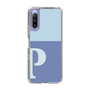 Slim Protection Case［ Original - initial two tone - P blue ］