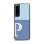 Slim Protection Case［ Original - initial two tone - P blue ］
