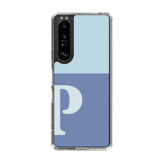 Slim Protection Case［ Original - initial two tone - P blue ］