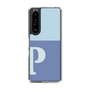 Slim Protection Case［ Original - initial two tone - P blue ］