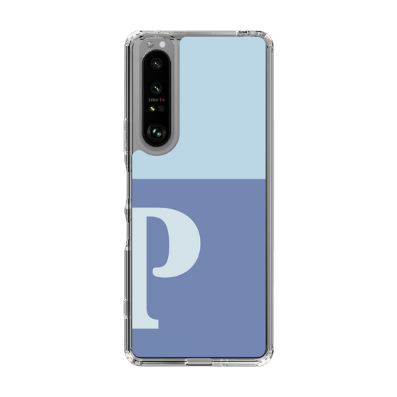 Slim Protection Case［ Original - initial two tone - P blue ］