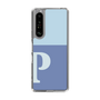 Slim Protection Case［ Original - initial two tone - P blue ］
