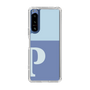 Slim Protection Case［ Original - initial two tone - P blue ］