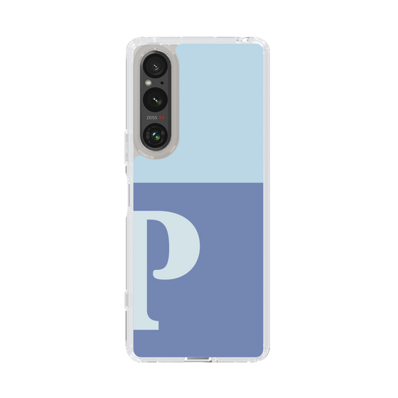 Slim Protection Case［ Original - initial two tone - P blue ］