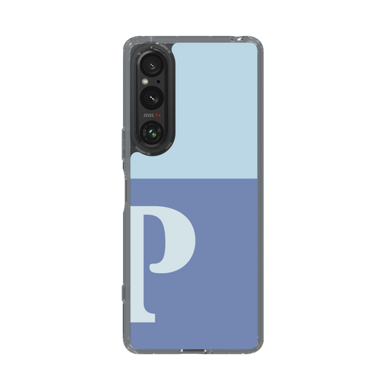 Slim Protection Case［ Original - initial two tone - P blue ］