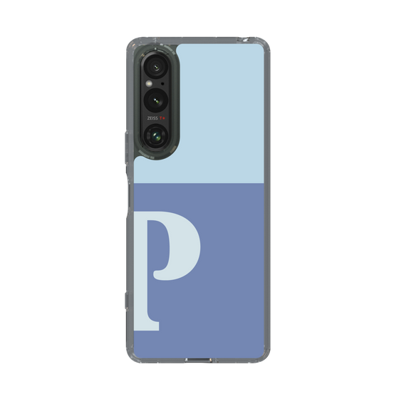 Slim Protection Case［ Original - initial two tone - P blue ］