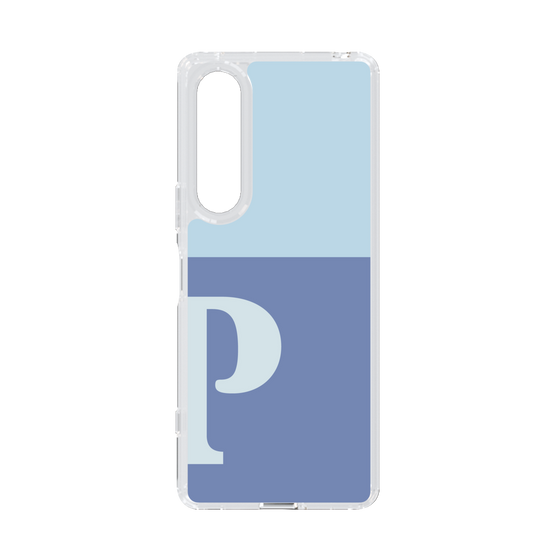 Slim Protection Case［ Original - initial two tone - P blue ］