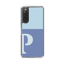 Slim Protection Case［ Original - initial two tone - P blue ］