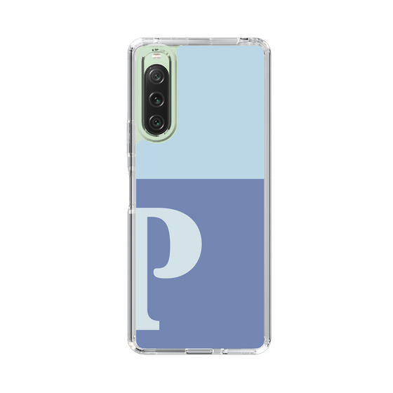 Slim Protection Case［ Original - initial two tone - P blue ］