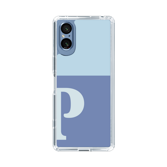 Slim Protection Case［ Original - initial two tone - P blue ］