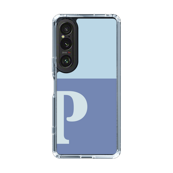 Slim Protection Case［ Original - initial two tone - P blue ］