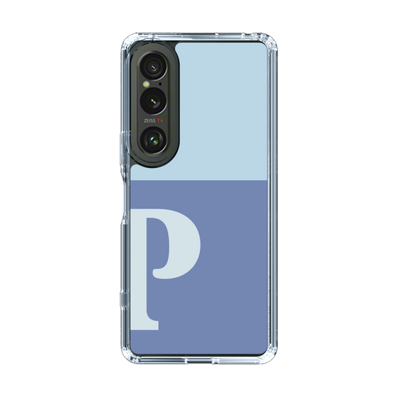 Slim Protection Case［ Original - initial two tone - P blue ］