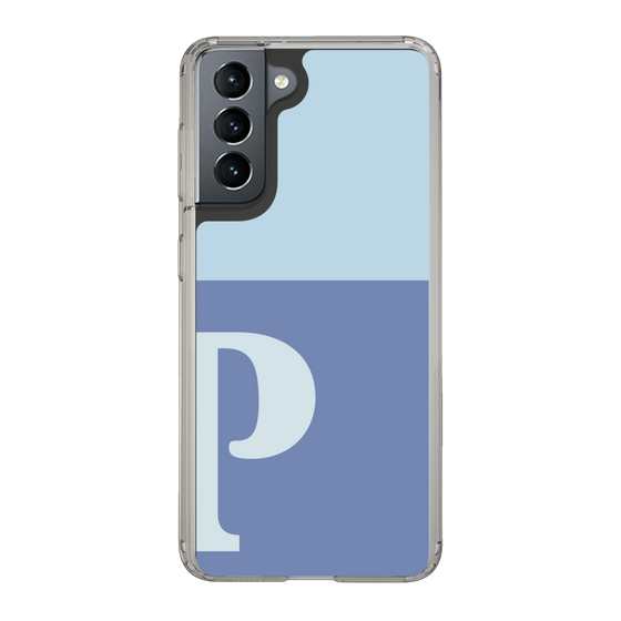 Slim Protection Case［ Original - initial two tone - P blue ］