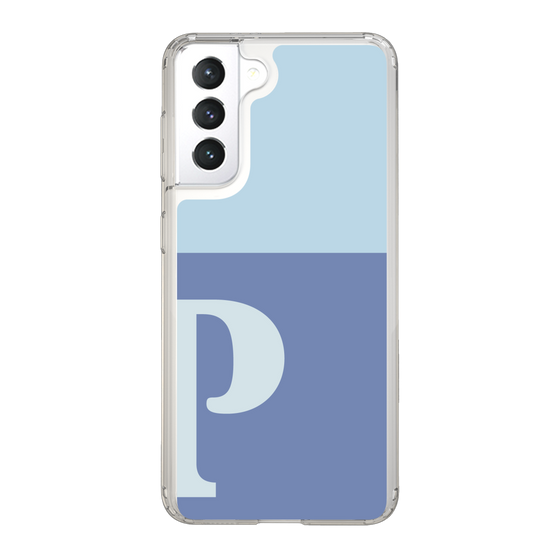 Slim Protection Case［ Original - initial two tone - P blue ］
