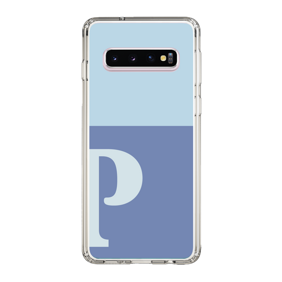 Slim Protection Case［ Original - initial two tone - P blue ］