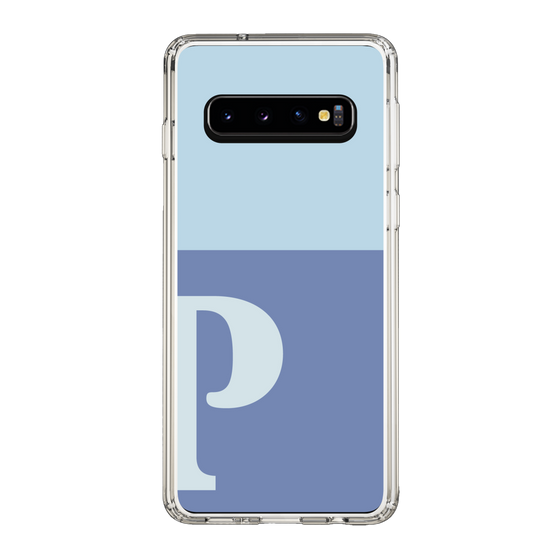 Slim Protection Case［ Original - initial two tone - P blue ］