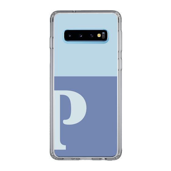 Slim Protection Case［ Original - initial two tone - P blue ］