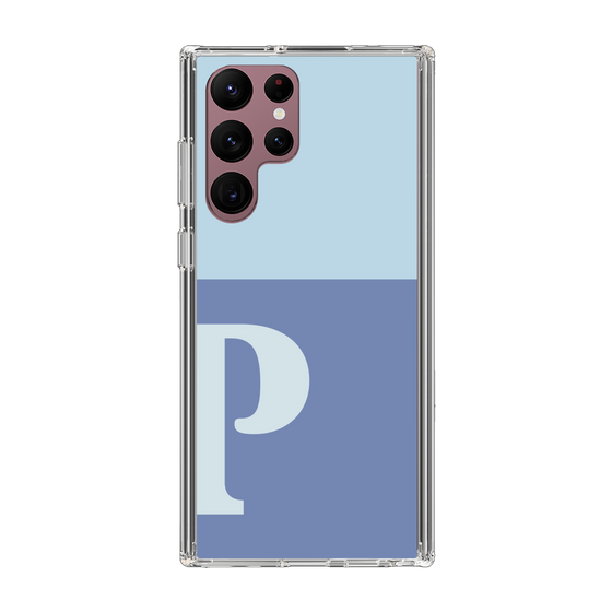 Slim Protection Case［ Original - initial two tone - P blue ］