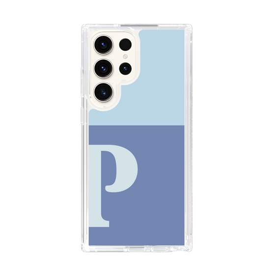 Slim Protection Case［ Original - initial two tone - P blue ］
